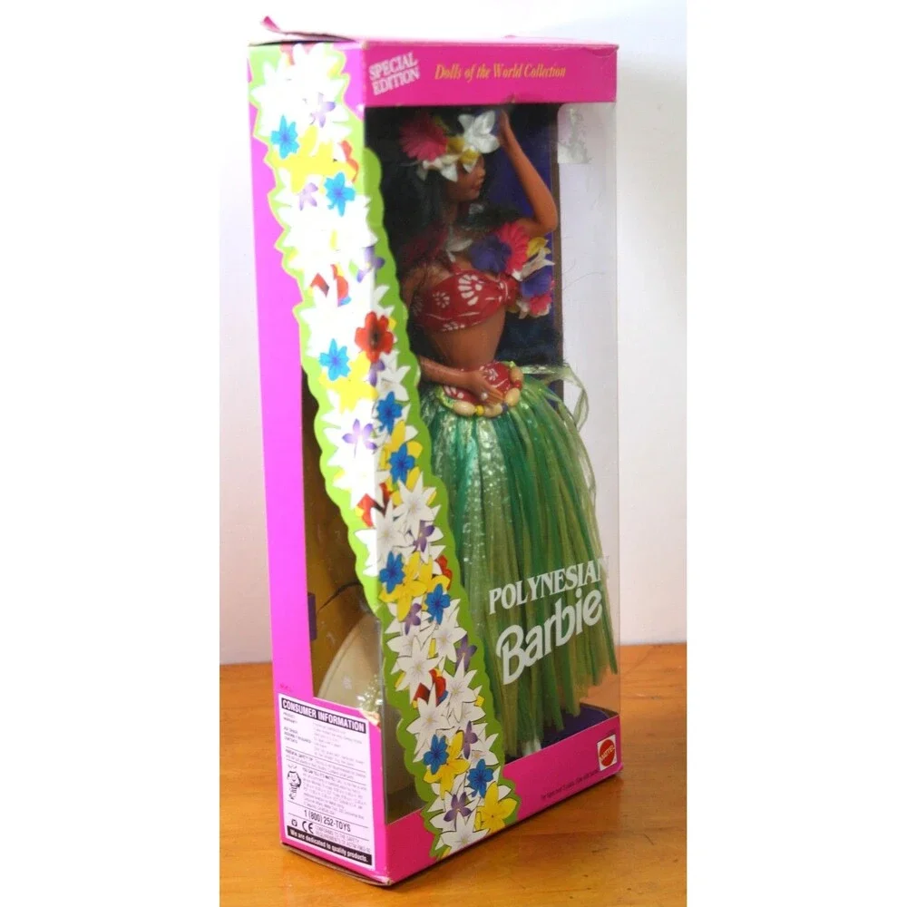 1994 Polynesian Barbie - Dolls of the World - Loose In box ~Tiki, Hawaiian, Hula